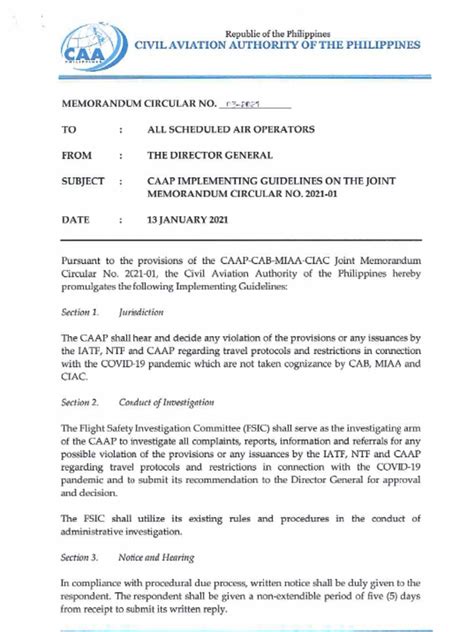 caap advisory circular|Civil Aviation Authority of The Philippines Memorandum Circular .